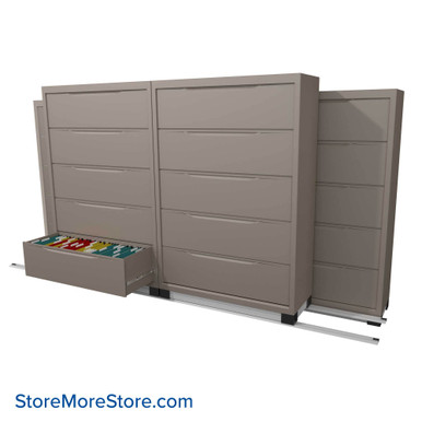Filing Cabinets on Tracks 137''W x 40''D x 70.25''H - LATH42532 SMS-01-V37-LAT42532