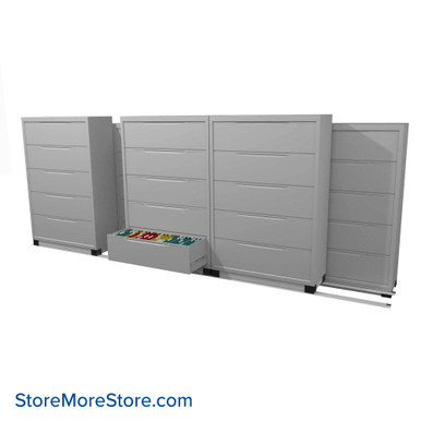 Filing Cabinets on Tracks 180''W x 40''D x 70.25''H - LATH42543 SMS-01-V37-LAT42543