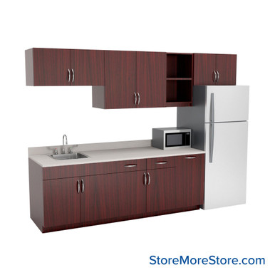 Breakroom Cabinets 120''W x 31''D x 84''H - SSG-BR10-1-L SMS-03-V90-SSG-BR10-1-L
