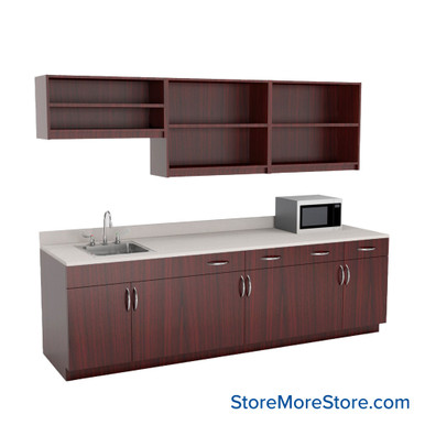 Breakroom Cabinets 108''W x 31''D x 84''H - SSG-BR09-1-L SMS-03-V90-SSG-BR09-1-L