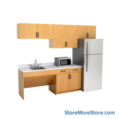 Breakroom Cabinets 108''W x 25''D x 84''H - SSG-BR09-10-L SMS-03-V90-SSG-BR09-10-L