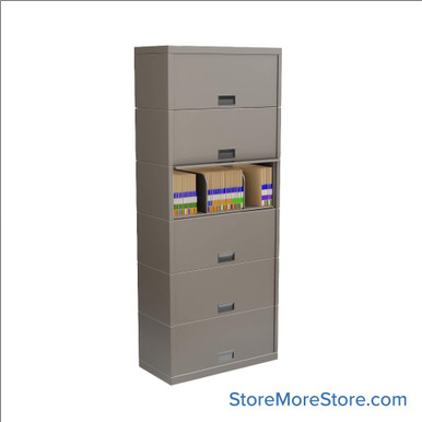 Flipper Door Cabinet 30''W x 15''D x 76''H - SN10LT6-NL SMS-01-V25-SN10LT6-NL