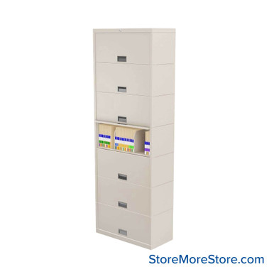 Flipper Door Cabinet 30''W x 15''D x 88''H - SN10LT7 SMS-01-V25-SN10LT7
