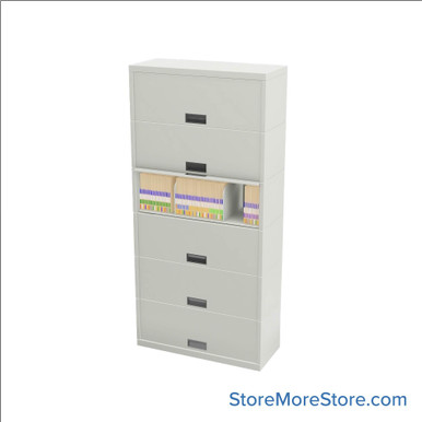 Flipper Door Cabinet 36''W x 15''D x 76''H - SN16LT6-NL SMS-01-V25-SN16LT6-NL