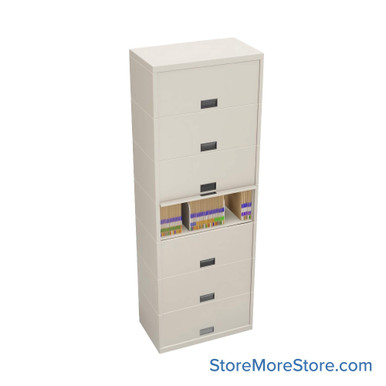 Flipper Door Cabinet 30''W x 18''D x 88''H - SN10LG7-NL SMS-01-V25-SN10LG7-NL