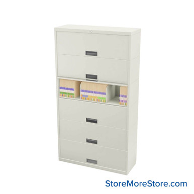 Flipper Door Cabinet 42''W x 15''D x 76''H - SN12LT6 SMS-01-V25-SN12LT6