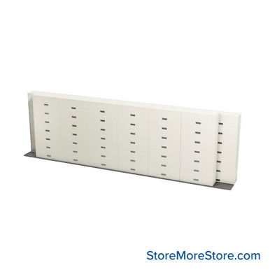 Sliding Flipper Door Cabinets 302''W x 32''D x 94''H - B276LT-SN17 SMS-01-V25-B276LT-SN17