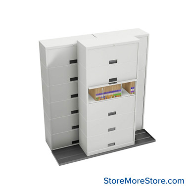 Sliding Flipper Door Cabinets 76''W x 32''D x 82''H - B621LT-SN16 SMS-01-V25-B621LT-SN16