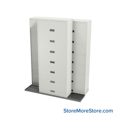 Sliding Flipper Door Cabinets 76''W x 32''D x 94''H - B621LT-SN17 SMS-01-V25-B621LT-SN17