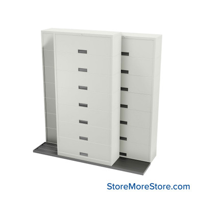 Sliding Flipper Door Cabinets 88''W x 32''D x 94''H - B221LT-SN17 SMS-01-V25-B221LT-SN17