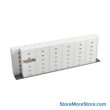 Sliding Flipper Door Cabinets 302''W x 38''D x 82''H - B276LG-SN16 SMS-01-V25-B276LG-SN16