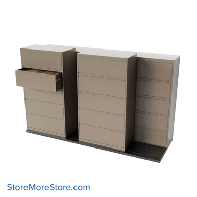Sliding Lateral File Cabinets 112''W x 38''D x 64''H - LATFD3632 SMS-01-V25-LATFD3632