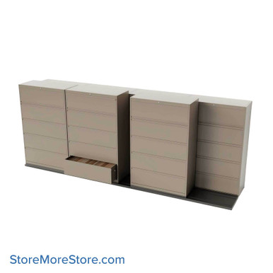 Sliding Lateral File Cabinets 172''W x 38''D x 64''H - LATFD4243 SMS-01-V25-LATFD4243