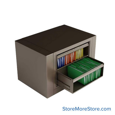 Rotary File Cabinet 46''W x 31''D x 30''H - XLG-HF2-S2-DLK SMS-01-V25-XLG-HF2-S2