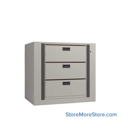 Rotary File Cabinet 46''W x 31''D x 42''H - XLG-FS1-S3-DLK SMS-01-V25-XLG-FS1-S3