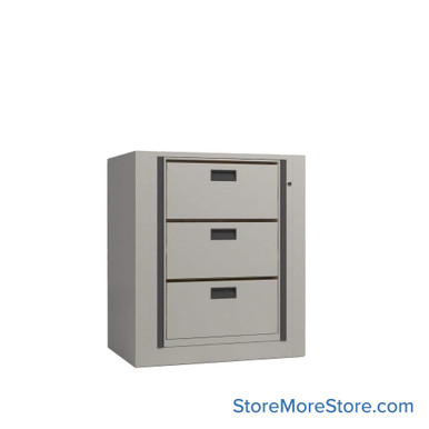 Rotary File Cabinet 37''W x 25''D x 42''H - XLT-FS1-S3-DLK SMS-01-V25-XLT-FS1-S3