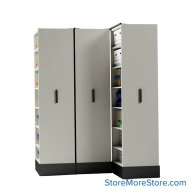 Retractable Shelving Systems 59''W x 43''D x 82''H - S3-1836-SS3-82 SMS-08-V02-S3-1836-SS382