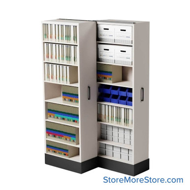 Retractable Shelving Systems 27''W x 43''D x 82''H - S3-1236-SS2-82 SMS-08-V02-S3-1236-SS282