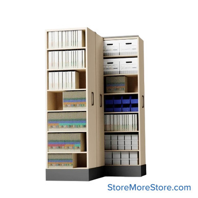 Retractable Shelving Systems 59''W x 43''D x 91''H - S3-1836-SS3-91 SMS-08-V02-S3-1836-SS391