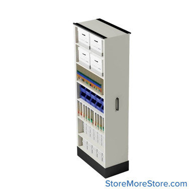 Retractable Shelving Systems 17''W x 37''D x 91''H - S3-1530-SS1-91 SMS-08-V02-S3-1530-SS191