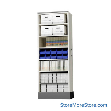 Retractable Shelving Systems 20''W x 37''D x 82''H - S3-1830-SS1-82 SMS-08-V02-S3-1830-SS182