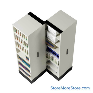 Retractable Shelving Systems 33''W x 37''D x 82''H - S3-1530-SS2-82 SMS-08-V02-S3-1530-SS282