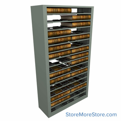 Deed Book Roller Shelving 42''W x 15''D x 76''H - SMSNER421576 SMS-08-V25-59656-RS421576