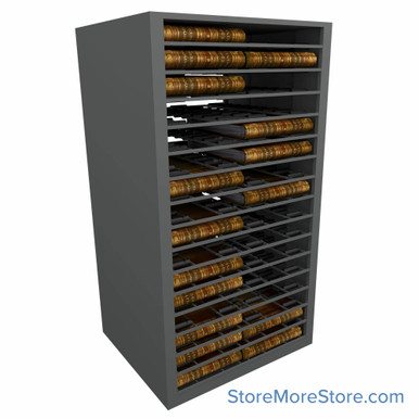 Deed Book Roller Shelving 42''W x 36''D x 76''H - SMSNER423676 SMS-08-V25-RS423676