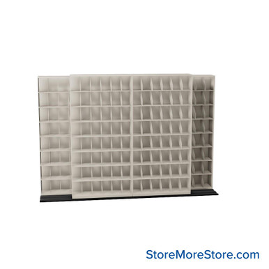 Mobile File Storage 130''W x 28''D x 89''H - B232LT-4P8 SMS-08-V25-B232LT8