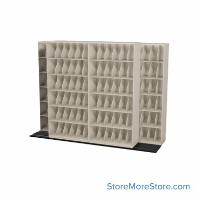 Mobile File Storage 130''W x 40''D x 89''H - B232XR-4P6 SMS-08-V25-B232XR6