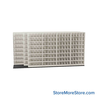 Mobile File Rack 184''W x 52''D x 90''H - T654LG8 SMS-08-V25-T654LG8