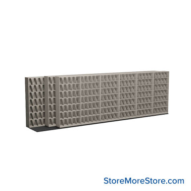 Mobile File Rack 260''W x 43''D x 80''H - T676LT7 SMS-08-V25-T676LT7
