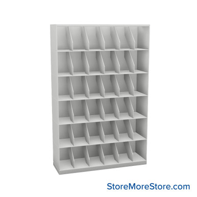 Stackable Metal Shelves 42''W x 13''D x 63''H - Kit-Datum-SO42LT6 SMS-08-V25-SO42LT6
