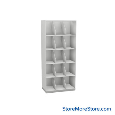 Stackable Metal Shelves 24''W x 13''D x 53''H - Kit-Datum-SO24LT5 SMS-08-V25-SO24LT5