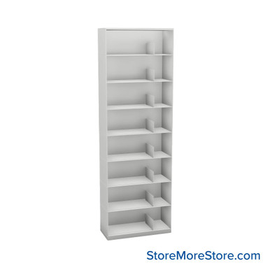 Stackable Metal Shelves 30''W x 13''D x 83''H - SP30LT8 SMS-08-V25-SP30LT8