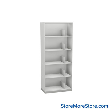 Stackable Metal Shelves 24''W x 13''D x 53''H - Kit-Datum-SP24LT5 SMS-08-V25-SP24LT5