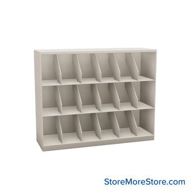 Stackable Metal Shelves 42''W x 13''D x 33''H - Kit-Datum-SO42LT3 SMS-08-V25-SO42LT3