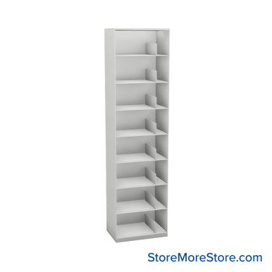 Stackable Metal Shelves 24''W x 16''D x 83''H - SP24LG8 SMS-08-V25-SP24LG8