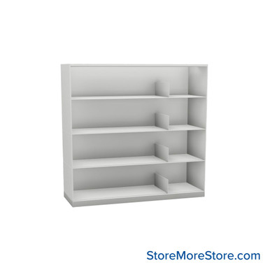 Stackable Metal Shelves 48''W x 16''D x 43''H - Kit-Datum-SP48LG4 SMS-08-V25-SP48LG4