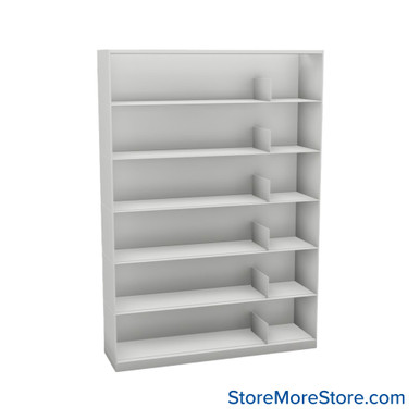 Stackable Metal Shelves 48''W x 13''D x 63''H - Kit-Datum-SP48LT6 SMS-08-V25-SP48LT6