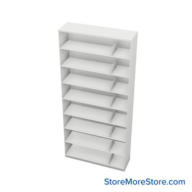 Stackable Metal Shelves 42''W x 13''D x 83''H - SP42LT8 SMS-08-V25-SP42LT8