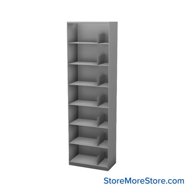 Stackable Metal Shelves 24''W x 13''D x 73''H - SP24LT7 SMS-08-V25-SP24LT7