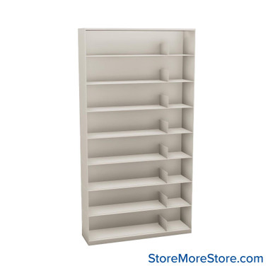Stackable Metal Shelves 48''W x 13''D x 83''H - SP48LT8 SMS-08-V25-SP48LT8