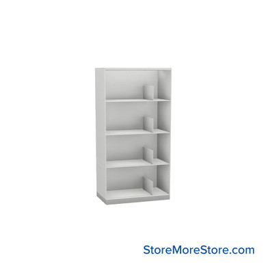 Stackable Metal Shelves 24''W x 13''D x 43''H - Kit-Datum-SP24LT4 SMS-08-V25-SP24LT4