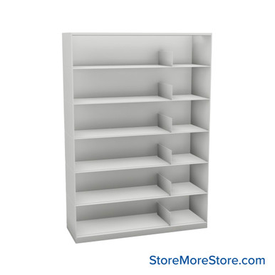 Stackable Metal Shelves 48''W x 16''D x 63''H - Kit-Datum-SP48LG6 SMS-08-V25-SP48LG6