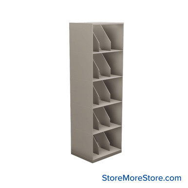 Stackable Metal Shelves 24''W x 19''D x 53''H - SO24XR5 SMS-08-V25-SO24XR5