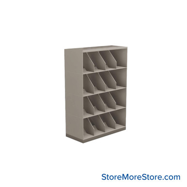 Stackable Metal Shelves 30''W x 13''D x 43''H - Kit-Datum-SO30LT4 SMS-08-V25-SO30LT4