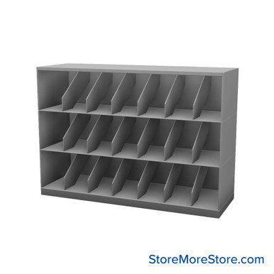 Stackable Metal Shelves 48''W x 16''D x 33''H - Kit-Datum-SO48LG3 SMS-08-V25-SO48LG3