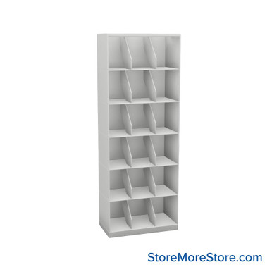 Stackable Metal Shelves 24''W x 13''D x 63''H - Kit-Datum-SO24LT6 SMS-08-V25-SO24LT6