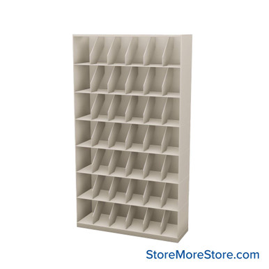 Stackable Metal Shelves 42''W x 13''D x 73''H - SO42LT7 SMS-08-V25-SO42LT7